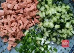 Soy sauce fried rice Illustration of how to do it 1