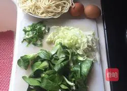 Dark Cuisine - Illustration of how to make fried noodles 1