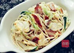 Illustration of how to make fried noodles 8