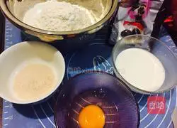 Milk-flavored bean paste and eggs Illustration of how to make steamed buns 1