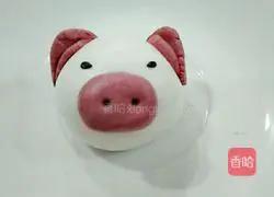 Illustration of how to make piggy glutinous rice balls 9