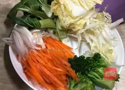 Illustration of how to make fried rice noodles 6