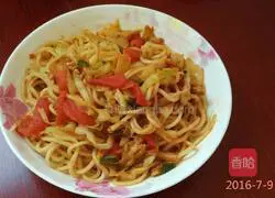 Illustration of how to make cabbage fried noodles 7