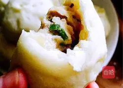 Illustration of how to make meat buns 7