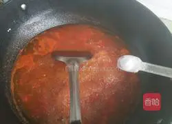 Illustration of how to make tomato and egg noodles 8