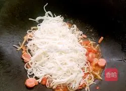 Illustration of tomato fried noodles 11