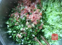 Illustration of how to make cabbage and pork dumplings 5