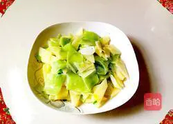 Illustration of how to make fried potato noodles 11