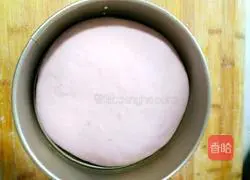 Illustration of how to make purple sweet potato flower steamed buns 8