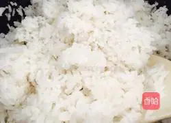 Illustration of how to make whitebait marinated fried rice 5