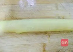 Egg pancake roll.Illustration of how to make it 12