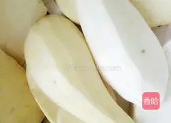 Illustration of how to make sweet potato and black rice cakes 3