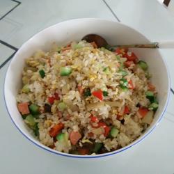 Vegetable and egg fried rice