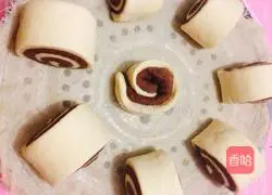 Illustration of how to make two-color steamed buns 12