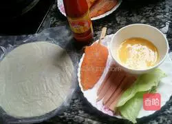 Illustration of how to make Taiwanese hand cakes 1