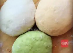 Illustration of how to make three-color radish buns 6