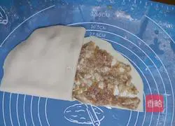 Thousand-layer meat filling Illustration of how to make cakes 8