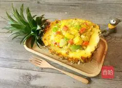 Pictures of how to make pineapple rice 12