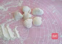 Illustration of how to make pork, carrot and mushroom dumplings 4