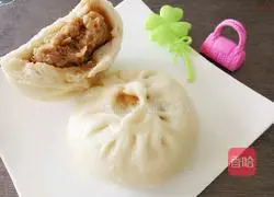 Illustration of how to make white radish and meat buns 18