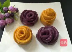 Illustration of how to make rose steamed buns 12