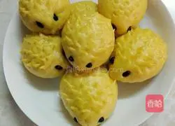 Pumpkin Hedgehog Steamed Buns Recipe Illustration 19