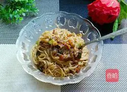 Illustration of how to make mustard noodles 10