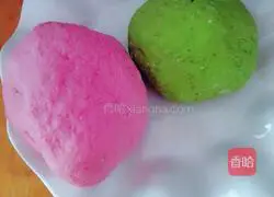 Illustration of how to make colorful vegetable roses🌹 steamed buns 3