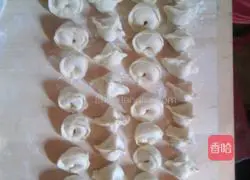 Pork and green onion dumplings.Recipe 7