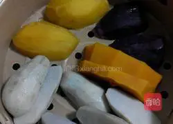Colorful taro glutinous rice balls Illustration of how to do it 1
