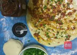 Illustration of how to make green onion cake 4