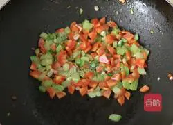 Illustration of golden fried rice 6