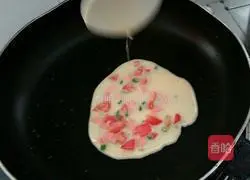 Illustration of how to make cherry tomato pancakes 6