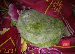 Illustration of how to make vegetable juice single cake 15