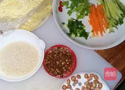 Illustration of how to make cold noodles 1