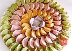 Illustration of how to make dreamy colorful dumplings 9