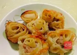 Illustration of how to make rose dumplings 4