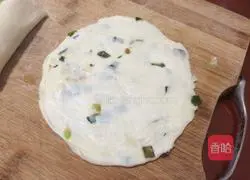 Illustration of how to make scallion pancakes 19