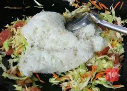 Cabbage Fried Rice Recipe Illustration 8