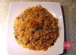 Illustration of how to make fried rice with minced eggs and meat 7