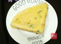 Illustration of how to make fried green onion cake 10