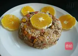 Illustration of how to make warm-sun fried rice in winter 9