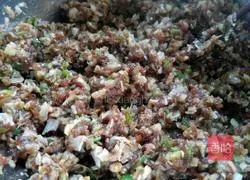 Pork and cabbage stuffing Illustration of how to make dumplings 8