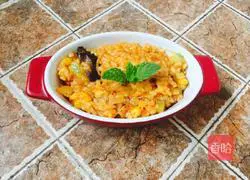 Illustration of how to make spicy cabbage fried rice 3