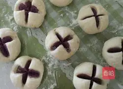 Purple Sweet Potato Flower Steamed Buns Recipe Illustration 7