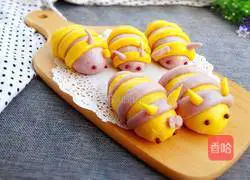 Illustration of how to make caterpillar steamed buns 20