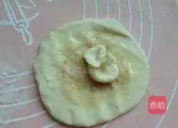 Illustration of how to make open-faced sesame cakes 6