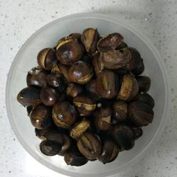 Roasted chestnuts on electric cake stall