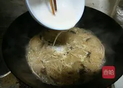 Illustration of how to make sesame leaf and mung bean noodles 8