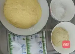 Illustration of how to make corn pancakes 1